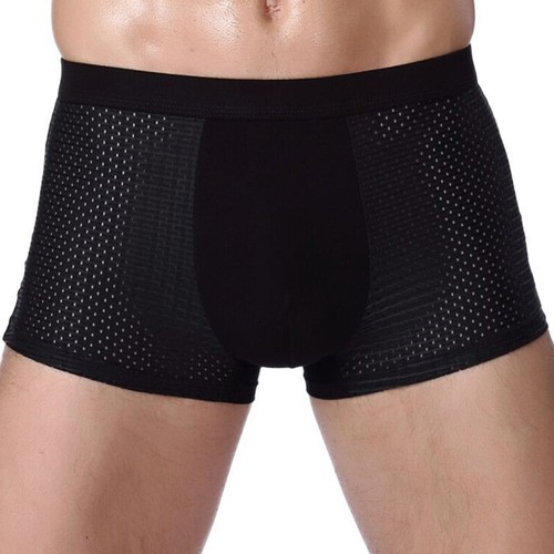 4/2/1X Herren Bambus weiche Kleidung Unterwäsche Shorts Sommer Eis Seide Netz Boxershorts - Bild 13 von 16