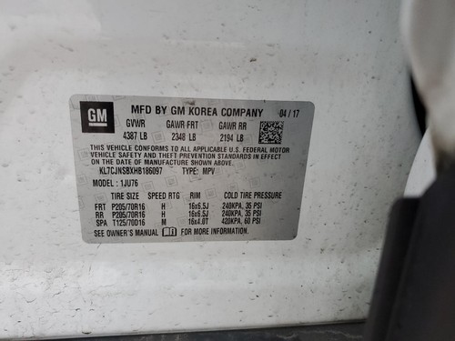 Used Back Glass Wiper Motor fits: 2017 Chevrolet Trax Grade A - Picture 13 of 20