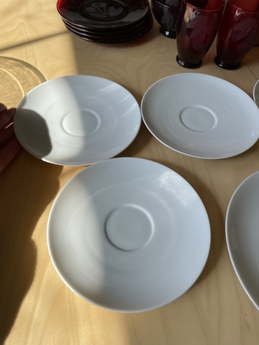 Rosenthal Continental China Raymond Loewy Rhythm White Lot Of 6 Plates Mix Sizes - Picture 6 of 9