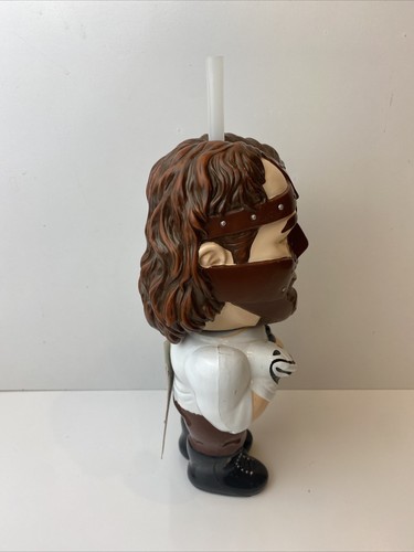 MANKIND WWF 3D Big Sipper Figure Cup Water Bottle 1999 Mick Foley WWE Tagged NEW - Picture 4 of 4