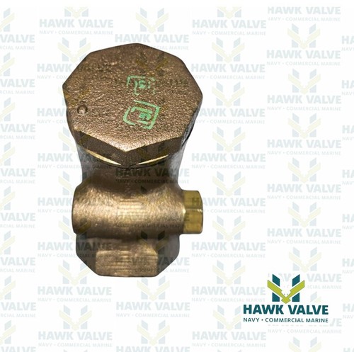 1" BRONZE 200 THREADED Y-PATTERN SWING CHECK VALVE - POWELL FIG.560 - Picture 5 of 7