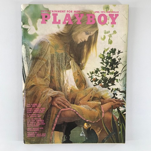 Playboy Magazine April 1972 Cover: Rosie Holotik Playmate: Vicki Peters