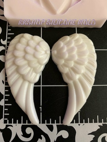 Angel Wings silicone mold for Baby shower-Fondant-Resin-polymer Clay-handcrafts - Picture 4 of 6