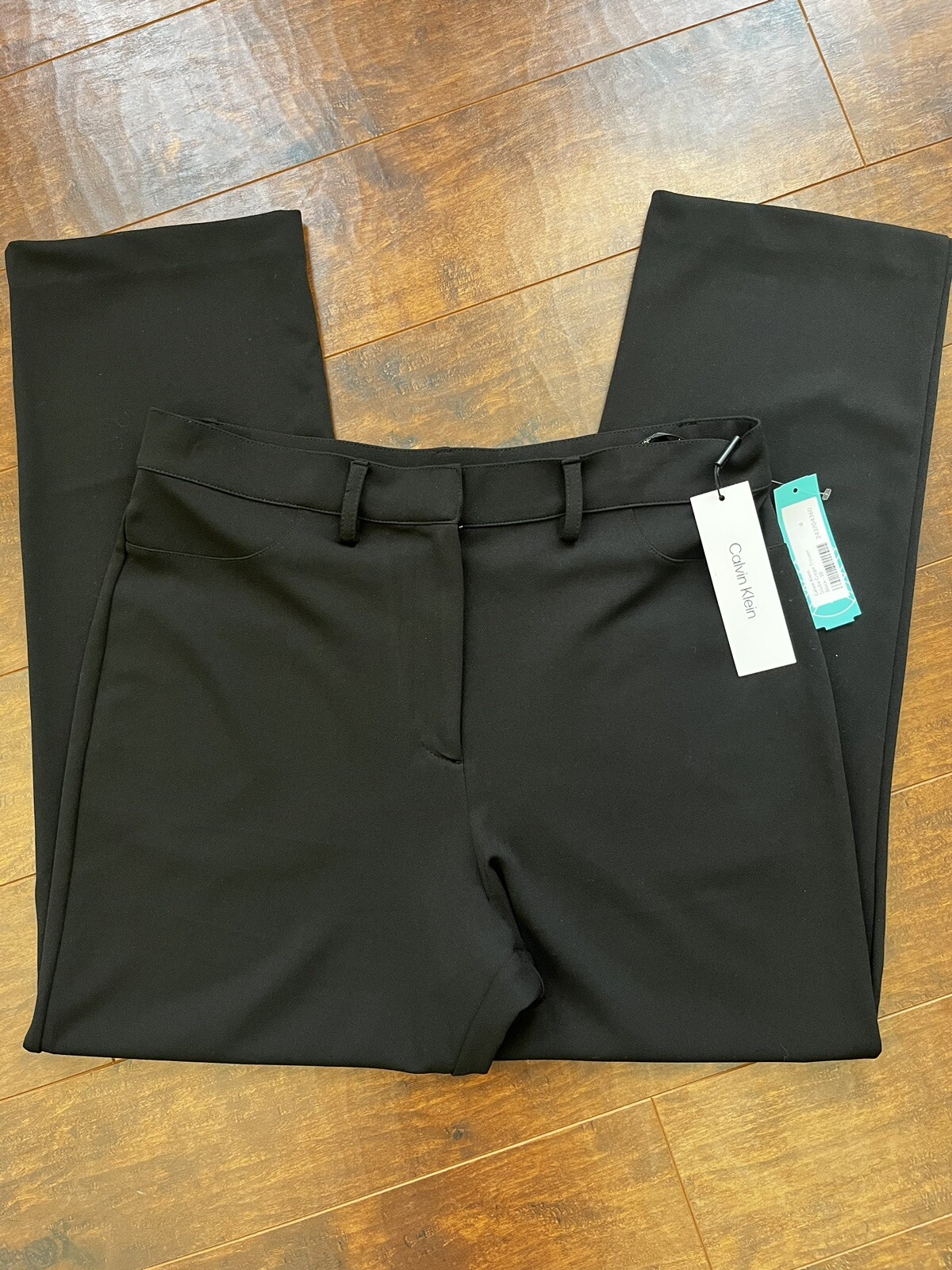 Womens Calvin Klein Black Scuba Crepe Straight Leg Trouser Pants size 10 | eBay Womens Calvin Klein Black Scuba Crepe Straight Leg Trouser Pants size 10 | eBay