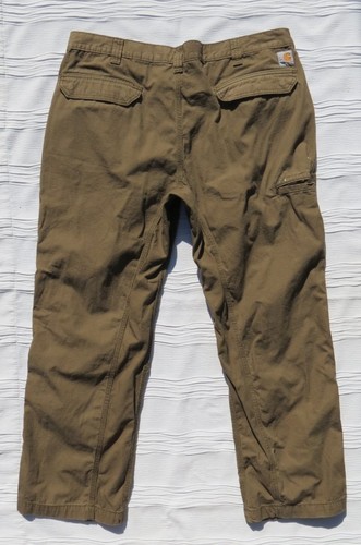 CARHARTT Men’s 38 x 30 Tacoma Ripstop Relaxed Fit Work Pants 100274 Lightweight - Picture 2 of 6