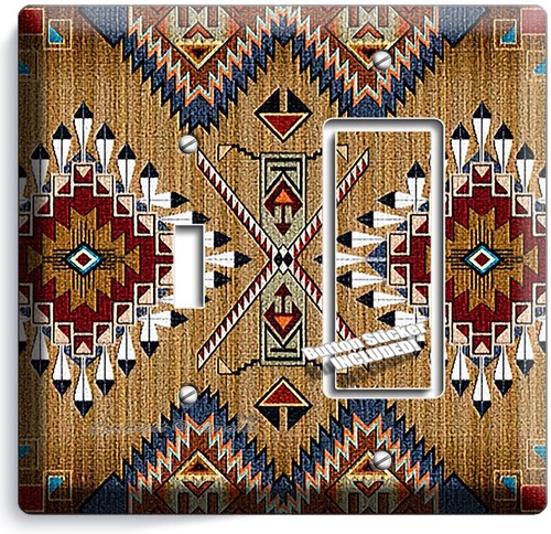 NATIVE AMERICAN SOUTHWESTERN FOLK ART LIGHT SWITCH OUTLET WALL PLATES ROOM DECOR - Picture 28 of 34