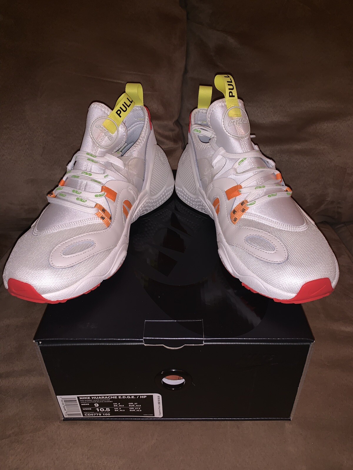 Nike Huarache E.D.G.E Heron Preston Sail White White White CD5779-100 Size 9 100% AUTH b555ac Nike Huarache E.D.G.E Heron Preston Sail White White White CD5779-100 Size 9 100% AUTH b555ac
