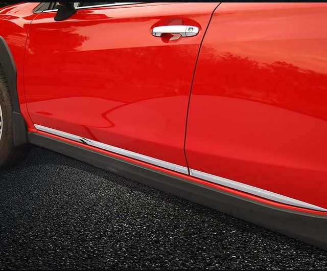 Body Side Door Sill Molding Cover Trim for 1819 Subaru XV Steel