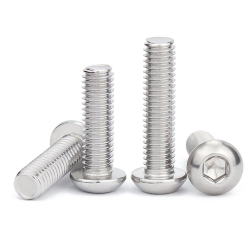 Socket Button Screws Hex Allen Bolts A2 Stainless Steel M1.6 M2 M2.5 M3 M4-M16 - Picture 4 of 7