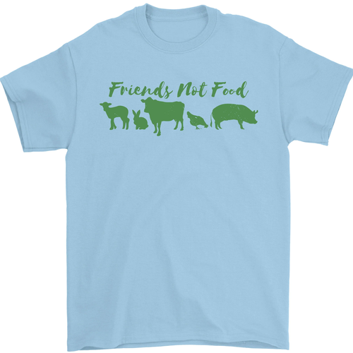 Animals Are Friends Not Food Vegan Mens T-Shirt 100% Cotton - Picture 54 of 95
