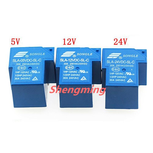 10pcs SLA-05 09 12V 24VDC 48VDC-SL-A -C 4/5/6pin 30A T90 Relè - Foto 2 di 2