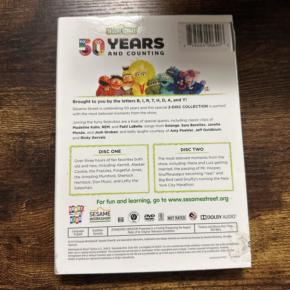 Sesame Street: 50 Years & Counting (DVD) for sale online | eBay