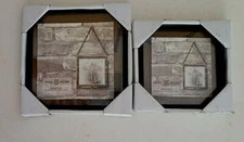 Isaac Jacobs set of two small hanging frames