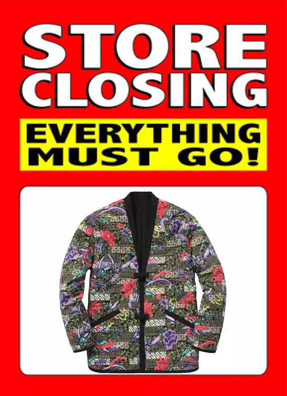 Veste Supreme matelassée Paradise réversible noir violet à fleurs taille M