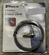 NEW Targus Defcon Cl Laptop Combo Cable Lock Anti-Theft Device Notebook Security