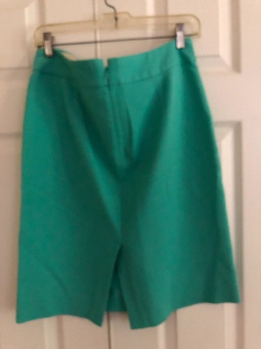 J. Crew Size 8 Green Skirt 100% Cotton Women Modern Style# 11648 - 第 5/10 張圖片