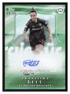 2024 Topps Aitana Bonmati Curated Estrellas de la UWCL Auto Franziska Kett /99