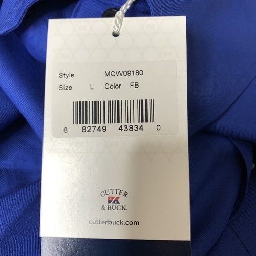 Cutter & Buck Men’s Blue Long Sleeves Epic Easy Care Shirt Sz L - Picture 8 of 8
