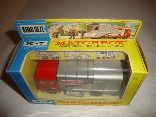 MATCHBOX KING SIZE K-7 REFUSE TRUCK - NR MINT in original BOX - Picture 5 of 13
