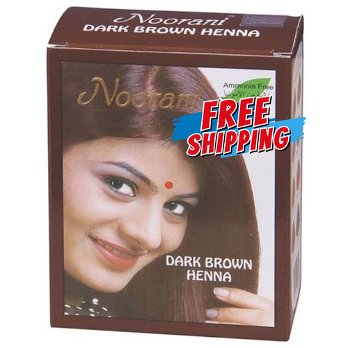 Color de cabello Noorani Henna 6x10 g - negro, marrón oscuro, caoba, tono rojo - Imagen 3 de 12