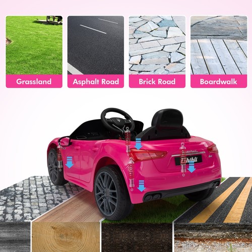 TOBBI 12V Kid Ride on Car Electric Vehicle Toy Maserati Ghibli Licensed w/Remote - Picture 14 of 15