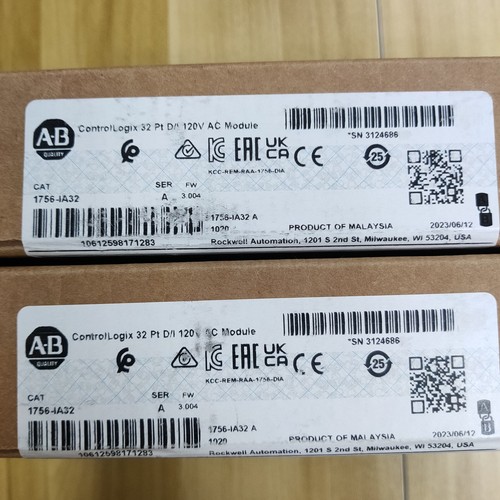 New Factory Sealed 1756-IA32 Allen-Bradley ControlLogix 32 PT D/I 120V AC Module - Picture 5 of 7