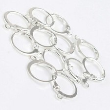 20pcs Bronze French Lever Earring Hooks Wire Settings Base Hoops Jewelry Finding