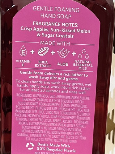 Bath and & Body Works Gentle Foaming Hand Soap SOME BUNNY LOVES YOU Apple Punch - Picture 3 of 3