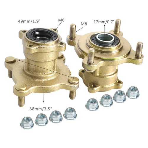 Conjunto de freno de volante delantero de 4 pernos 19x7-8"" para carro Taotao Go - Imagen 3 de 25