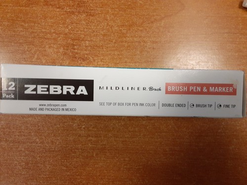 12 Pack: Zebra Mildliner Double Ended Pens, Bold/Fine Tips, Green - W1C - Picture 5 of 5