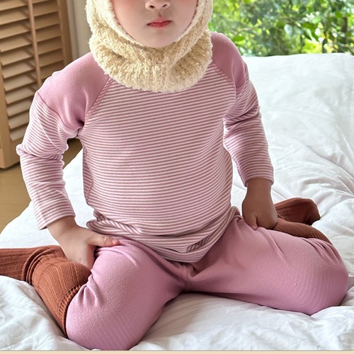 Kids Girls Boys Underwear Set Winter Tops With Pants Autumn Sleepwear Warm Soft - Picture 37 of 43