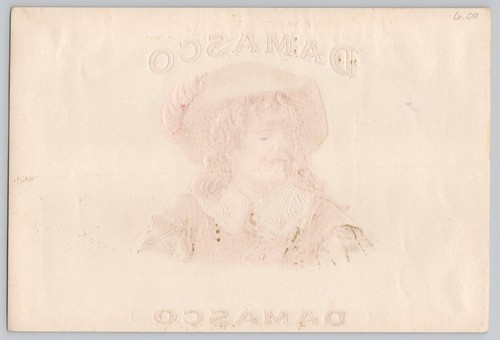 Antique Damasco Pasbach Voice Litho Co, Brooklyn NY Vintage Cigar Box Label 8x6" - Picture 2 of 5