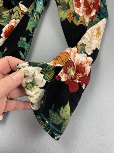 Chicos Women Blazer 1 Sz 8-10 Dark Floral Spring Easter Rose Romantic Date Night - Picture 9 of 10