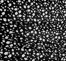 Loralie Design - Happy Paws Black & White Quilting & Crafting Fabric - Dog