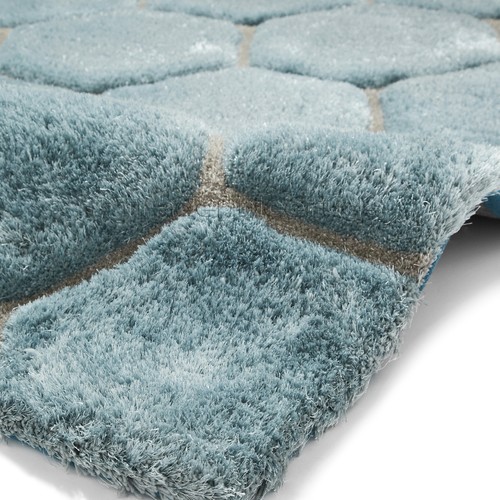 LARGE 3D GEOMETRIC COLOURFUL FUNKY THICK PILE HEXAGON NOBLE HOUSE 30782 RUG - Picture 24 of 32