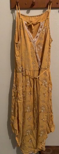 Art Class Girls Gold/Cream Floral Dress - Picture 4 of 7
