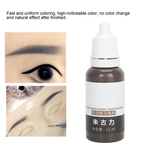 15ml Eyebrow Tattoo Pigment SemiPermanent Tattoo Ink (Chocolate ) - Picture 11 of 22