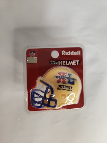 Riddell Taschenformat Helm Superbowl XL Detroit 5. Februar 2006 neu im Paket - Bild 1 von 8
