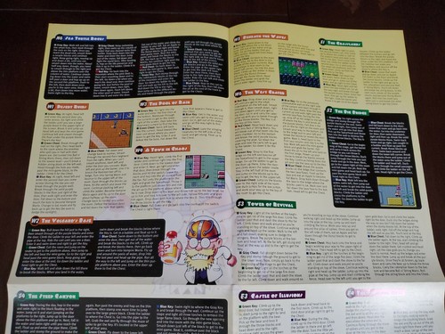 Wario Land 3 Electronic Gaming Monthly EGM Magazine Strategy Guide Poster - Picture 6 of 7