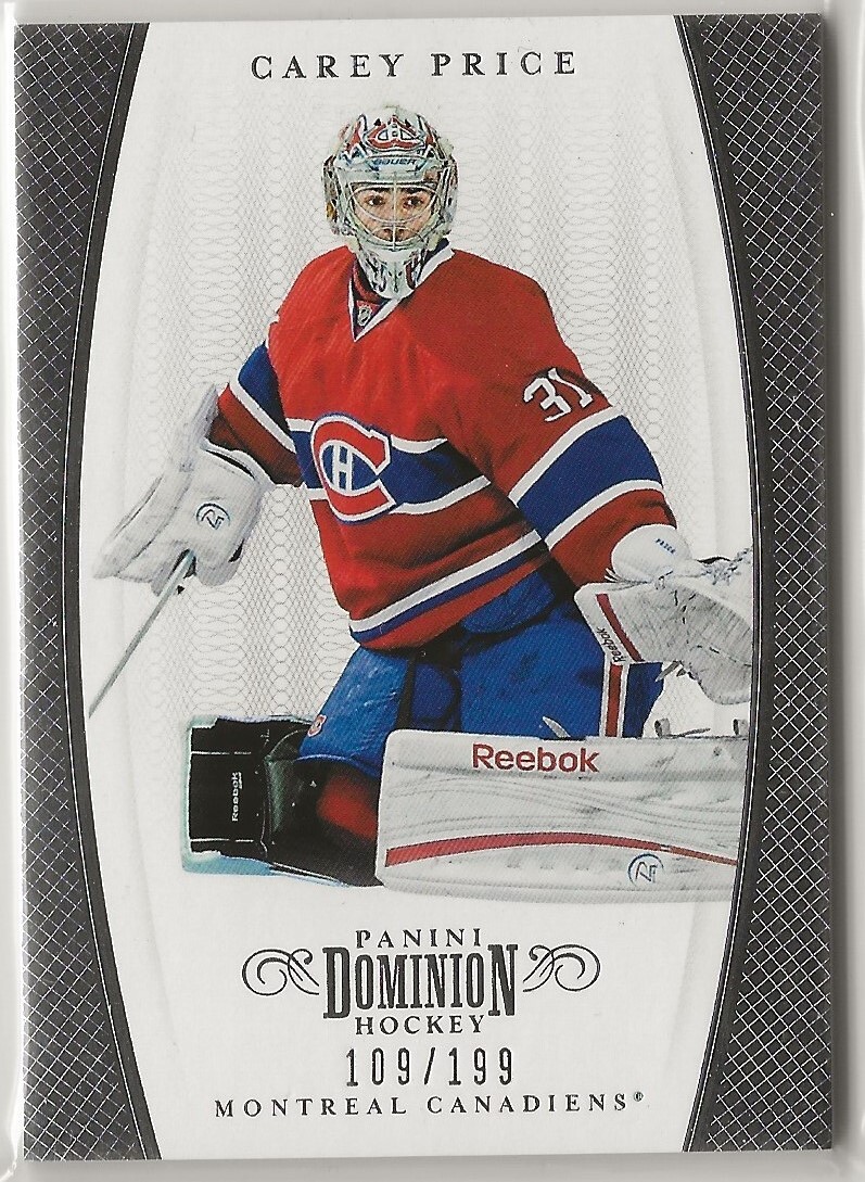 2011 2011-12 Panini Dominion #31 Carey Price 109/199 Montreal Canadiens