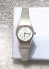 Seiko Quartz Dress Watch Women 2P20-0A89 White Dial Silver Band New Bat Works !!