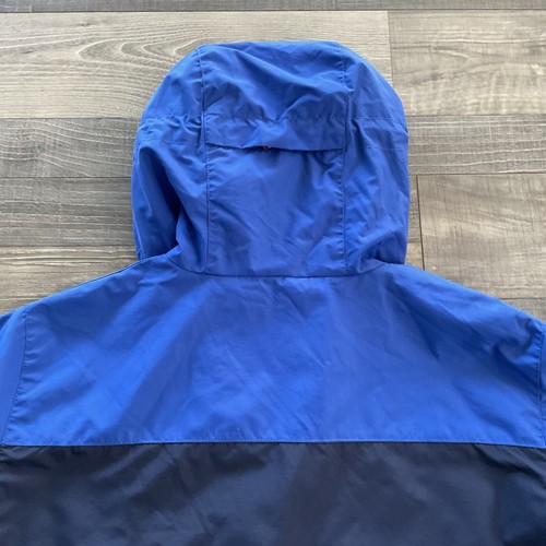 Penfield Nylon Windbreaker Jacket Men’s SMALL Royal Blue Red Hooded Full Zip - Picture 9 of 9