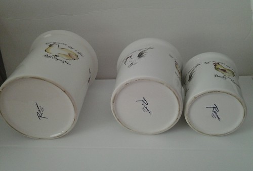 Set di 3 RARI Coperchi Top in Sughero Pollo di Rosanna Italia - Foto 5 di 7