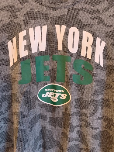 Women's MSX by Michael Strahan L/S Gray Camo New York Jets Top Tag Size XL - Picture 2 of 5