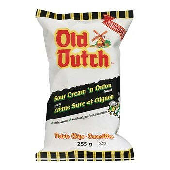 Old Dutch Sour Cream 'n Onion Kartoffelchips 255g/9 oz., {Importiert aus Kanada} - Bild 1 von 3