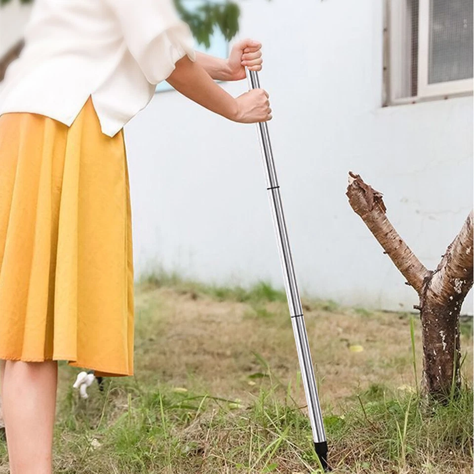 NEU Teleskop Unkrautstecher Unkrautentferner Unkraut Ausstecher Entferner~ - Bild 4 von 4