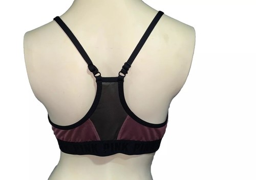 Victoria's Secret Pink Ultimate Racerback Sports Bra Size Large L Brown NWOT New - Picture 4 of 12