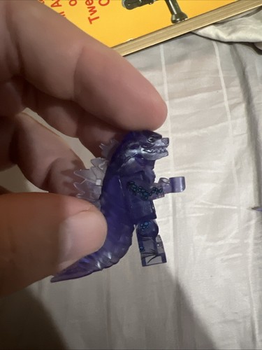 Godzilla Custom Minifigure Purple and Clear - Picture 5 of 10