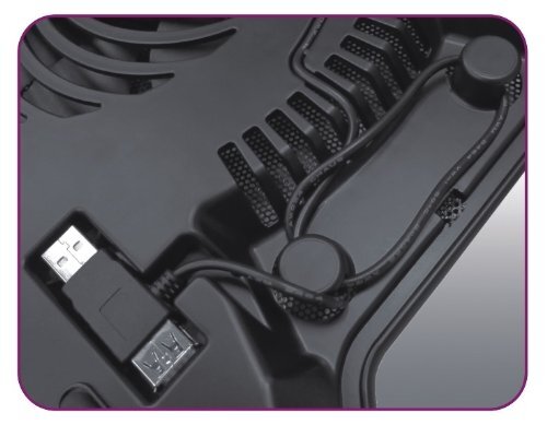 NotePal X-Slim Ultra-Slim Laptop Cooling Pad 160mm Fan for Efficient Cooling - Picture 5 of 8