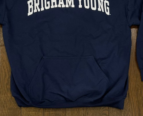 Men's Fanatics BYU Cougars Campus Pullover Hoodie Size Large Navy Blue NWT - Picture 3 of 6